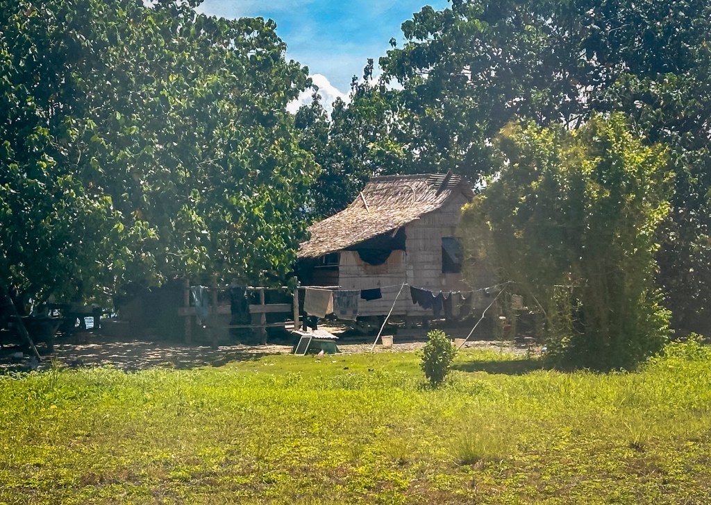 A home in the Western Province of the Solomon Islands. (Nathan Eagle/Civil Beat/2025)