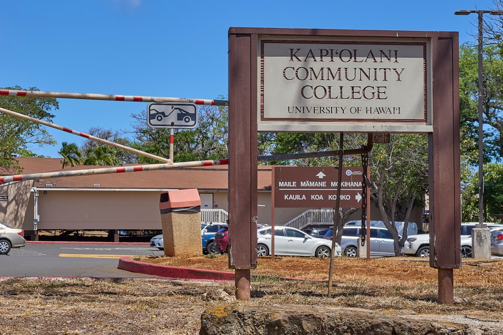 Kapiolani Community College (KCC) various buildings are photographed July 25th, 2025(David Croxford/Civil Beat/2025)
