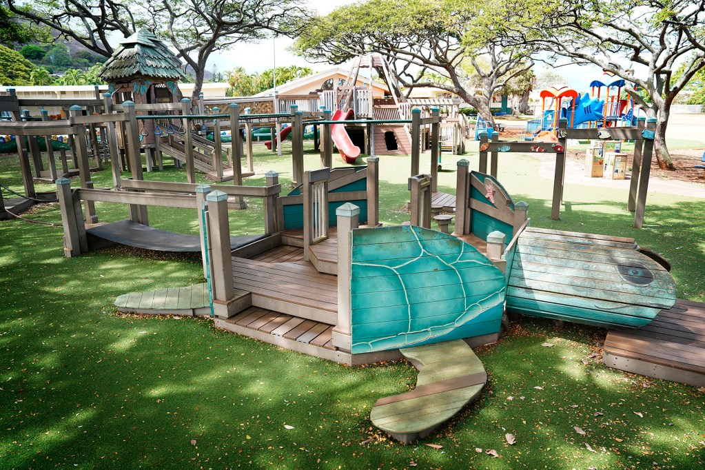 ʻAikahi Elementary School playground is photographed Tuesday, Oct. 7, 2025, in Kailua. (Kevin Fujii/Civil Beat/2025)
