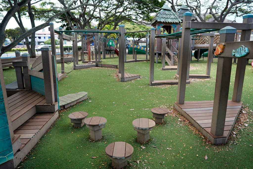 ʻAikahi Elementary School playground is photographed Tuesday, Oct. 7, 2025, in Kailua. (Kevin Fujii/Civil Beat/2025)