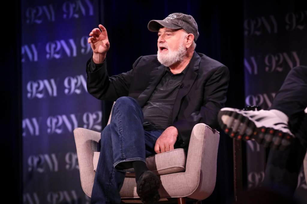 Filmmaker Rob Reiner discusses the film "Spinal Tap II: The End Continues" at The 92nd Street Y on Monday, Sept. 15, 2025, in New York. (Photo by Andy Kropa/Invision/AP)