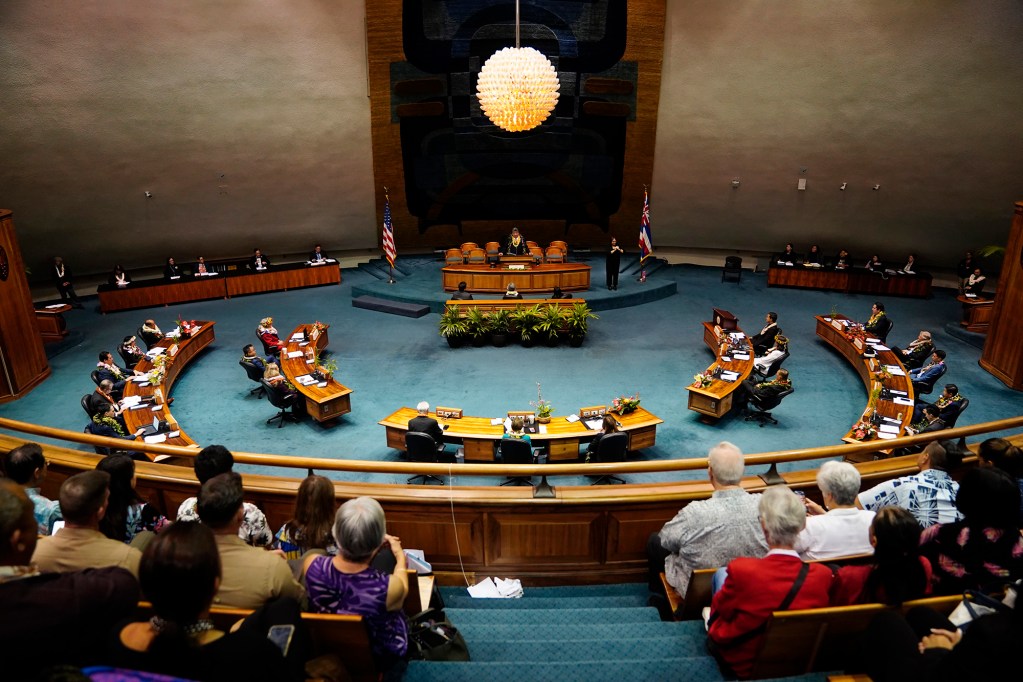 The Hawaiʻi State Senate opens Wednesday, Jan. 21, 2026, in Honolulu. (Kevin Fujii/Civil Beat/2026)
