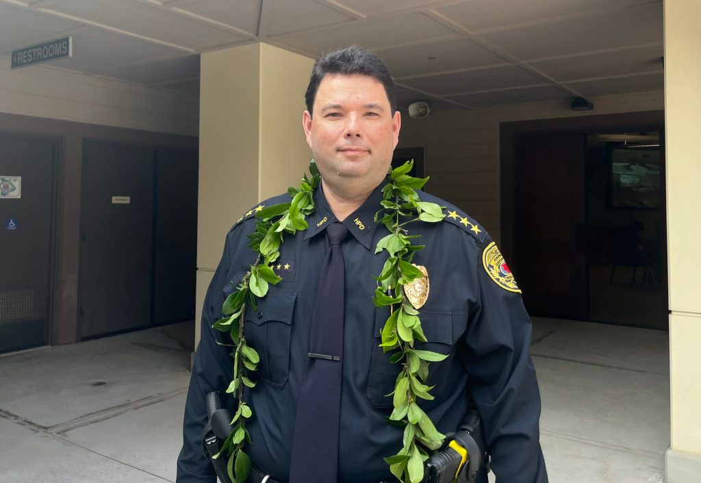 Reed Mahuna was chosen to serve as Hawaiʻi County's next police chief. (Taylor Cozloff/Civil Beat/2026)