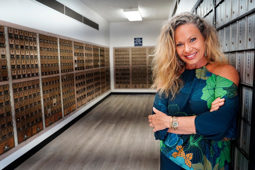 Malia Everette is photographed in the Kurtistown United States Post Office Tuesday, June 30, 2026, in Kurtistown. She has been on a waiting list for a PO Box for many years as the population continues to grow south of Hilo. (Kevin Fujii/Civil Beat/2026)