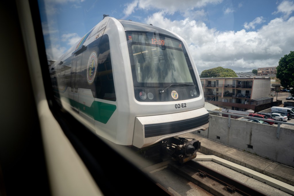 A Skyline train photographed June 25, 2026. (Craig Fujii/Civil Beat/2026)