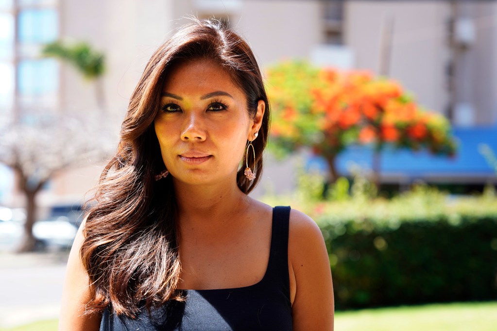 Raquel Utrillo is photographed Wednesday, July 1, 2026, in Lahaina. Utrillo’s contractor allegedly scammed her and others rebuilding in Lahaina. (Kevin Fujii/Civil Beat/2026)