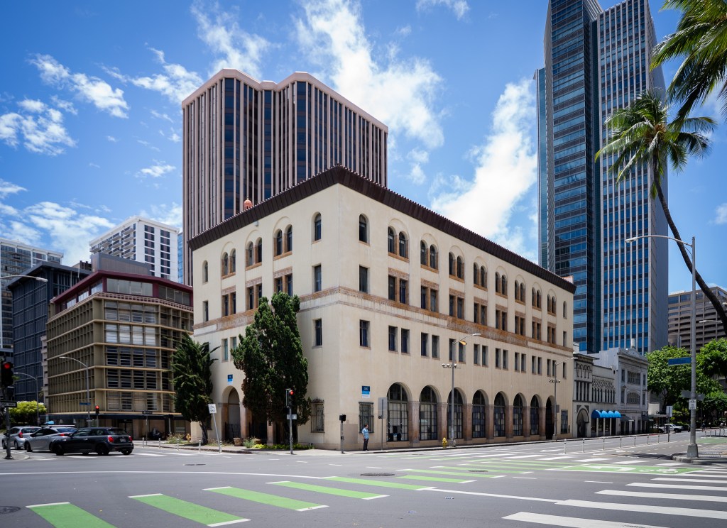 The fledgling Hawaiʻi Inspiration Museum is housed in the old HECO building in Honolulu. The building was photographed July 22, 2026. (Craig Fujii/Civil Beat/2026)