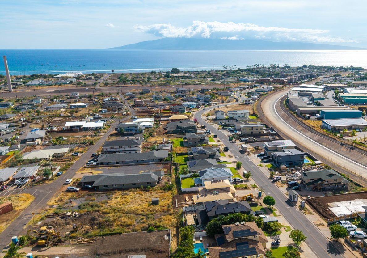 On Aug. 5, 2026, the area was bustling with construction crews. (Sean Hower/Civil Beat/2026)
