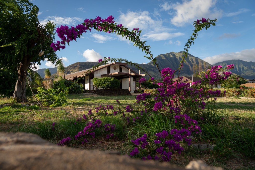 Waiʻanae Hongwanji Mission sits vacated and for sale August 23, 2026. (Craig Fujii/Civil Beat/2026)