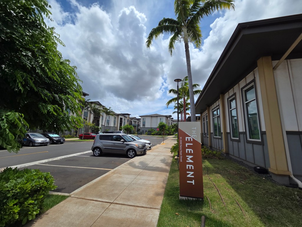 The Element, an apartment complex in ʻEwa Beach, is one of six that Greystar Worldwide owns or manages in Hawaiʻi. Fair housing violations are alleged to have occurred at three of them.