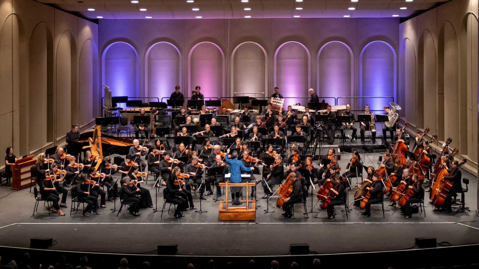 The Hawaiʻi Symphony Orchestra’s 84-member ensemble.
