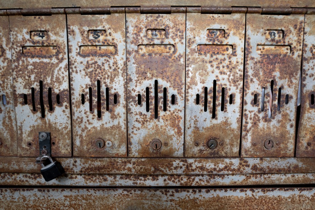 Mailboxes at the Hawaiʻian Holiday apartments on Wilder Avenue Sept. 2, 2026. Its residents have been paying below market rents without substantial investment in the building's maintenance until now. (Craig Fujii/Civil Beat/2026)