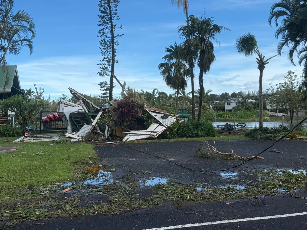 The North Shore of Kauaʻi was hit hard as Hurricane Lowell passed by the Hawaiian Islands Monday night. (Courtesy: Joel Guy/2026)