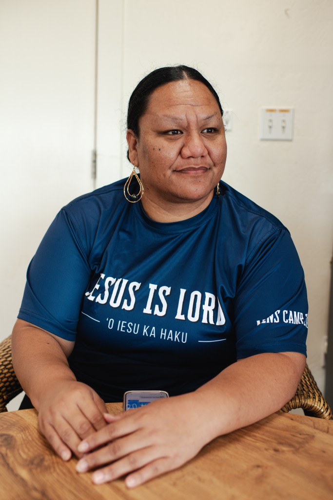 Kekaha, Hi - September 30, 2026: 
Myrah Kanahele of Hi‘ianelani O Ni‘ihau has been working with Ka Lāhui Hawai‘i to get food, water and other supplies out to Ni‘ihau descendants living on Kaua‘i and Kekaha residents. “You have to look at the big picture. Everybody is going through stuff right now, they’re trying to heal from this thing, and on top of that they’re trying to gather everything together so they can continue on with this life,” she said. “But we are there to make the burden light.”
Akasha Rabut for The Guardian